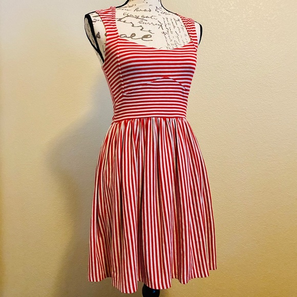 Red Stripe Dress - Picture 1 of 5